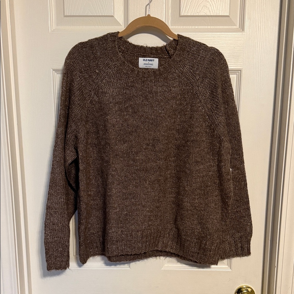 Old Navy Women's Chocolate Brown Crew Neck Sweater NWT